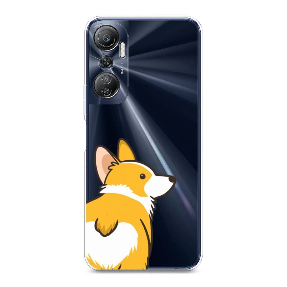 

Чехол Awog на Infinix Hot 20 4G "Корги следуй за мной", Желтый;бежевый;белый, 3103150-2