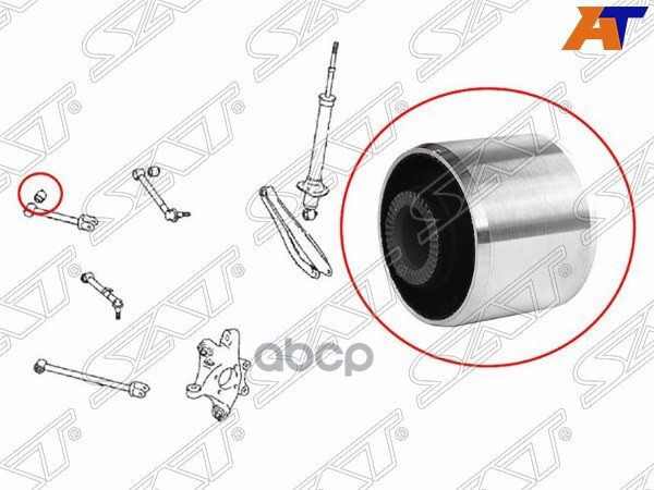 

Sat St-48714-30030 Сайлентблок Заднего Поперечного Рычага Toyota Mark X 04-09/Crown/Majest