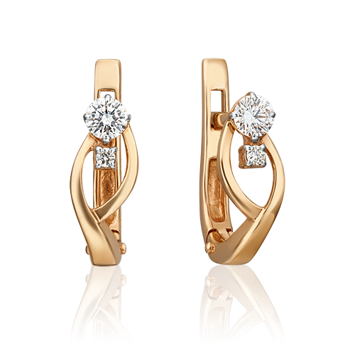 

Серьги из красного золота с бриллиантом PLATINA jewelry 02-0365-00-101-1110-30, 02-0365-00-101-1110-30