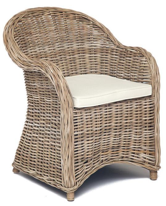 Садовое кресло-качалка Tetchair Maison 11287 66х63х85см натуральный серый