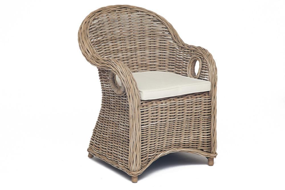 Садовое кресло-качалка Tetchair Maisonet 11291 66х63х85см натуральный серый