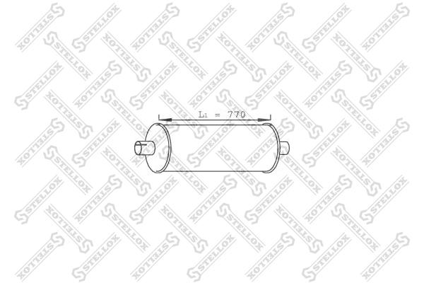 

Глушитель задний L=750 Iveco Tector Stellox 8203061sx