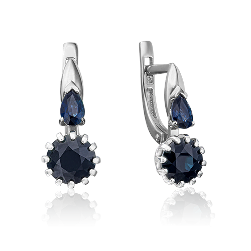 

Серьги из белого золота с сапфиром PLATINA jewelry 02-0629-00-102-1120-30, 02-0629-00-102-1120-30