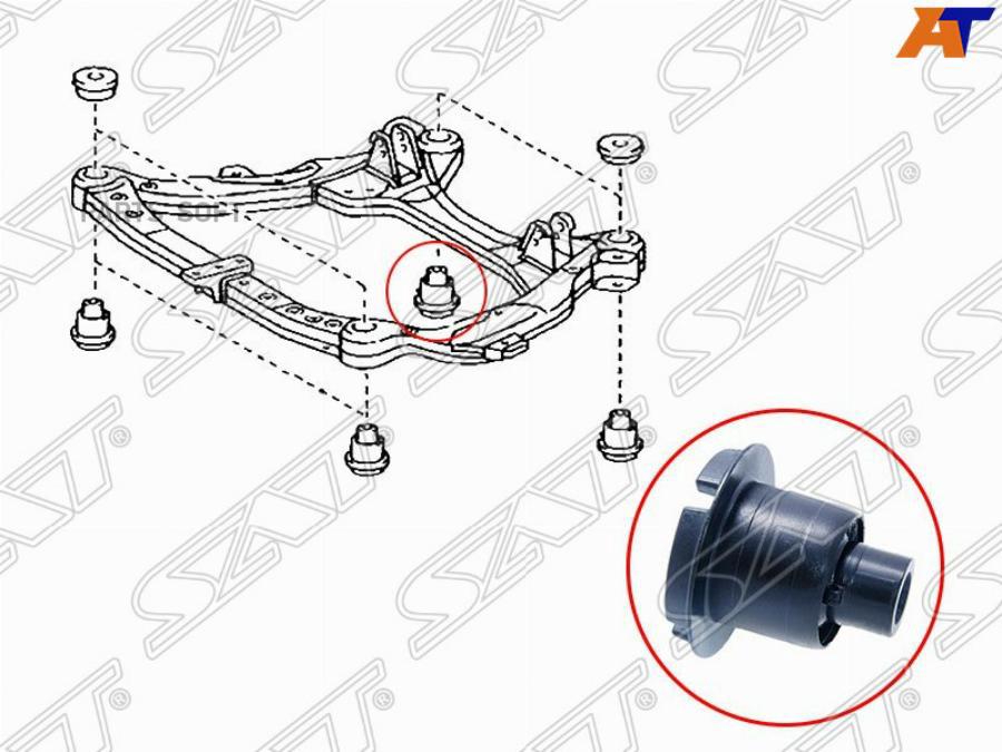 

Сайлентблок Подрамника Задний Toyota Camry 06-15/Lexus Es240/350 06- Rh (правый) Sat арт.