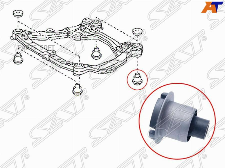 

Сайлентблок Подрамника Задний Toyota Camry 06-15/Lexus Es240/350 06- Lh (левый) Sat арт. S