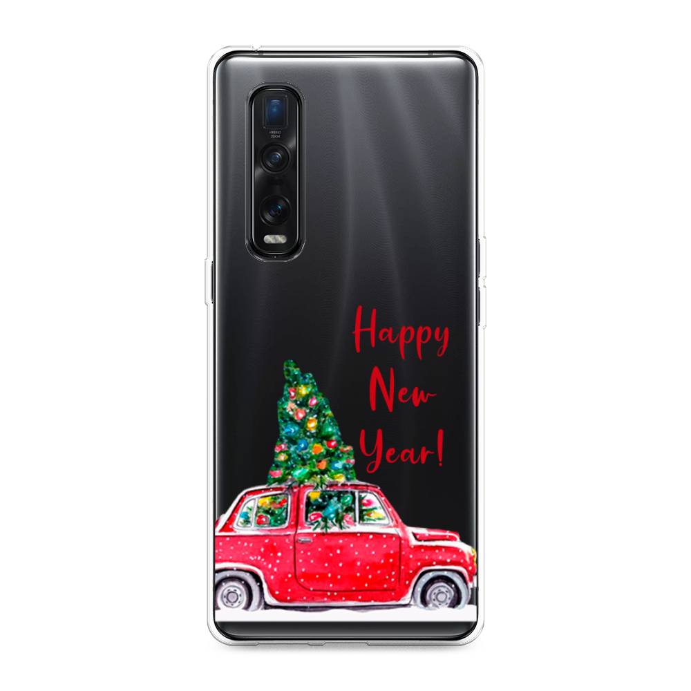 

Чехол для Oppo Find X2 Pro "Happy New Year", Красный;зеленый, 253350-5