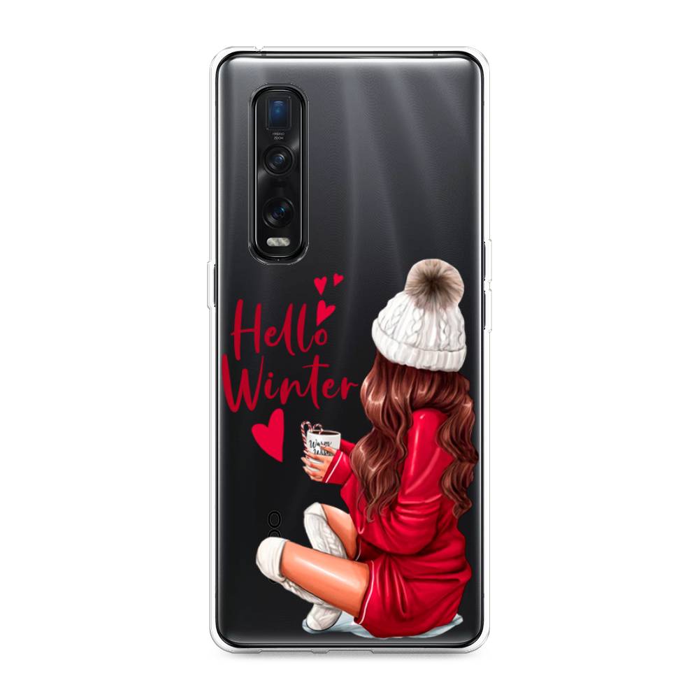 

Чехол для Oppo Find X2 Pro "Hello winter", Красный;белый;коричневый, 253350-5