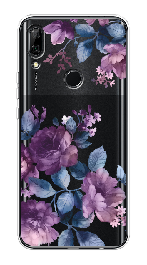 

Чехол на Honor 9X/Huawei P Smart Z "Purple Blossoms", Синий;фиолетовый, 69450-1