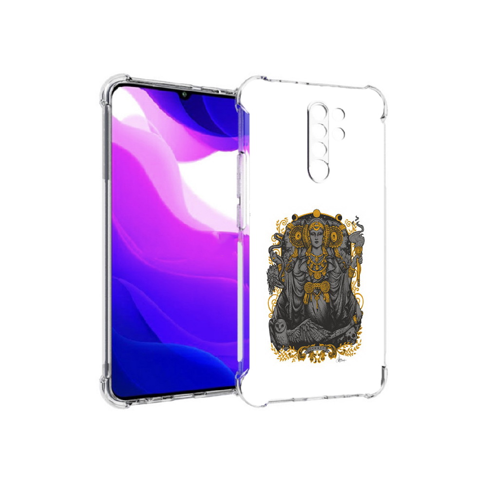 Чехол MyPads Tocco для Xiaomi Redmi 9 божество с золотыми элементами (PT150826.259.241)