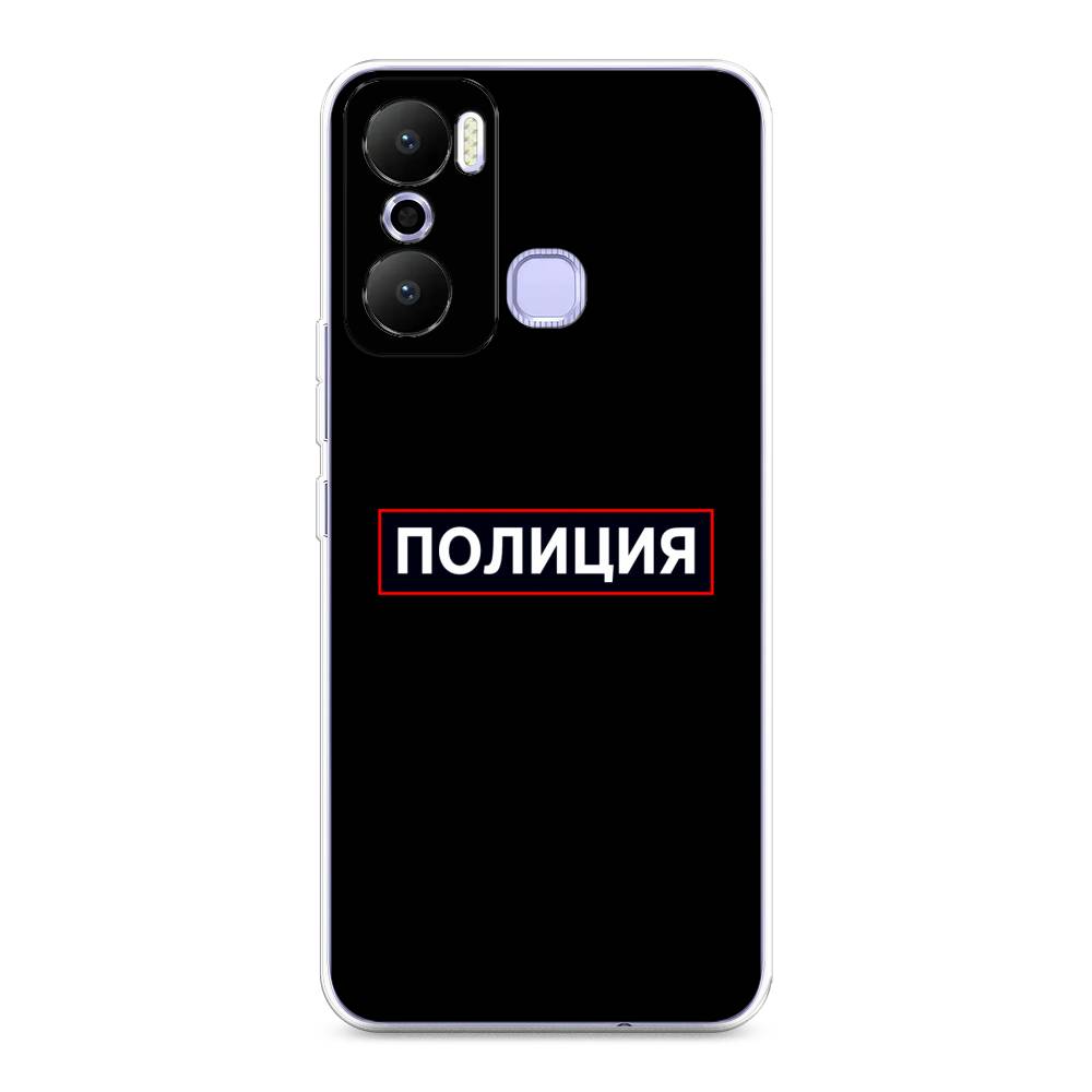 

Чехол Awog на Infinix Hot 20 Play "Police logo", Черный;белый;красный, 3103550-5