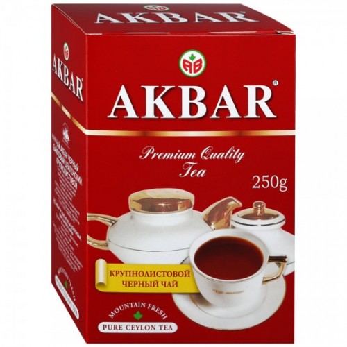 Чай черный Akbar premium цейлонский крупнолистовой 250 г