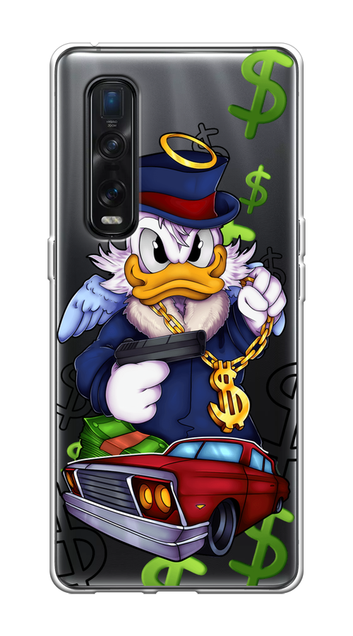 

Чехол на Oppo Find X2 Pro "Scrooge McDuck with a Gold Chain", Красный;синий;белый, 253350-6