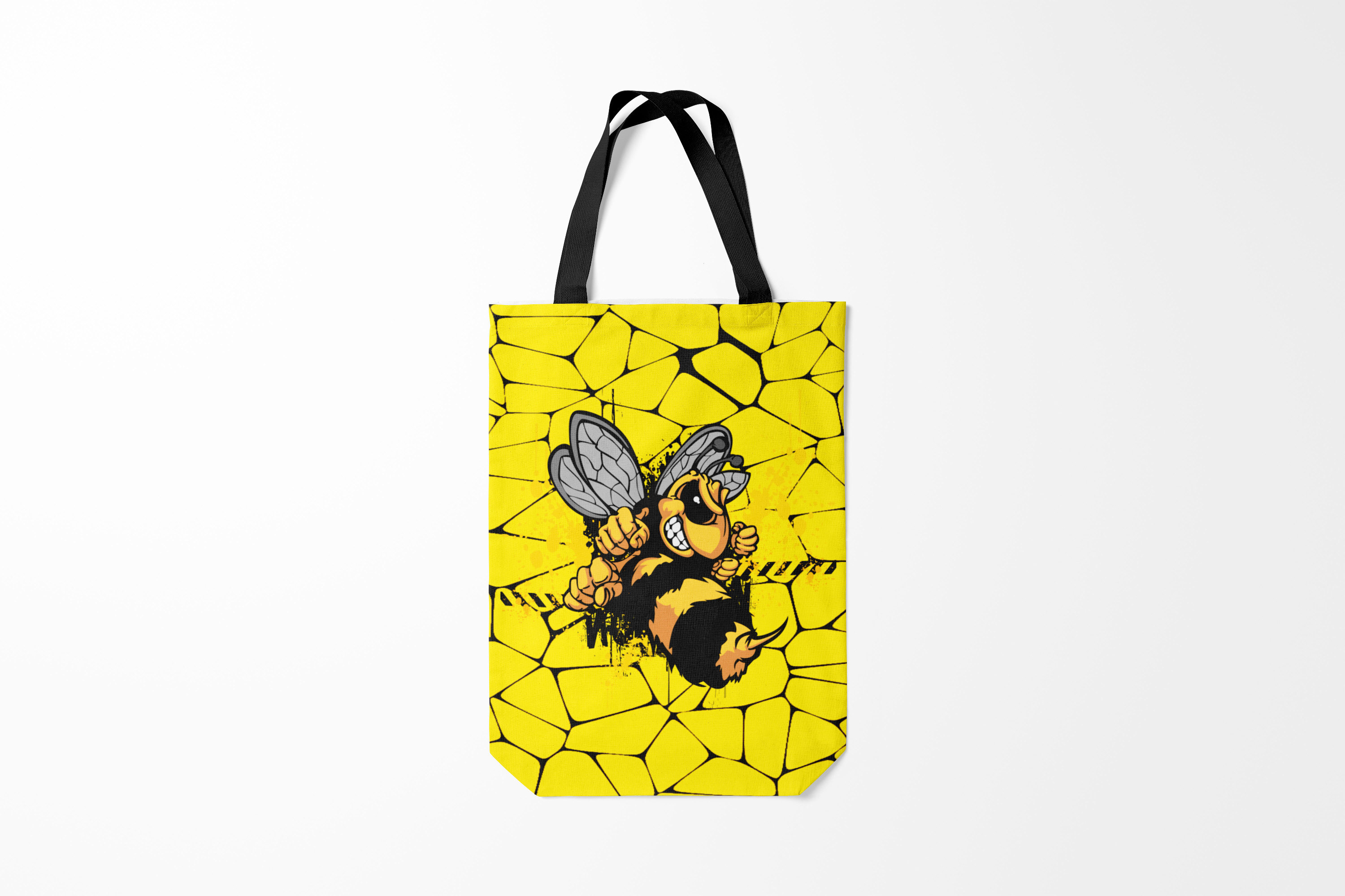 

Сумка шoппер унисекс Burnettie Пчелы Дикая пчела, желтый, Пчелы Дикая пчела