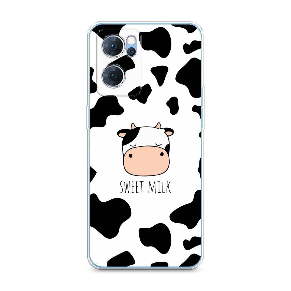 

Чехол для Oppo Reno 7 5G "Sweet milk", Розовый;белый;черный, 258150-1