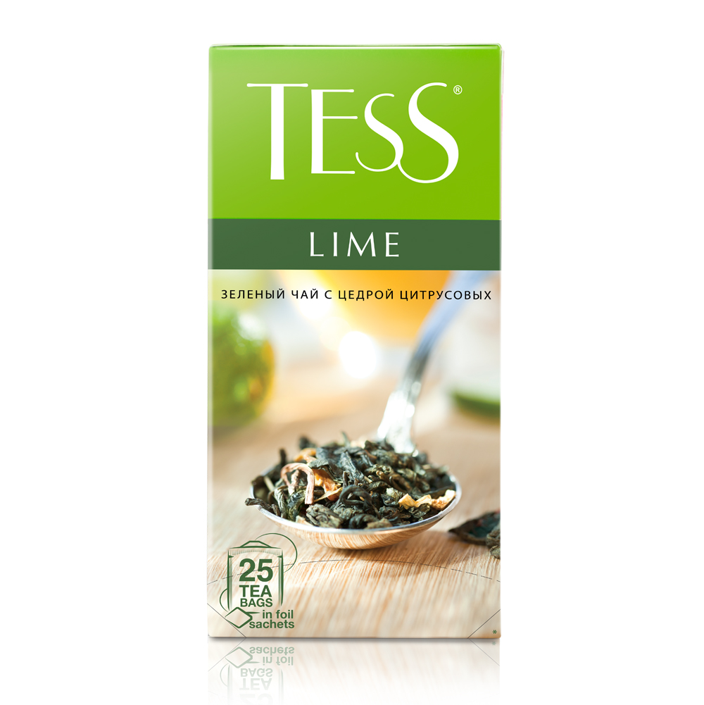 Чай зелёный Tess Lime, 25 пакетиков