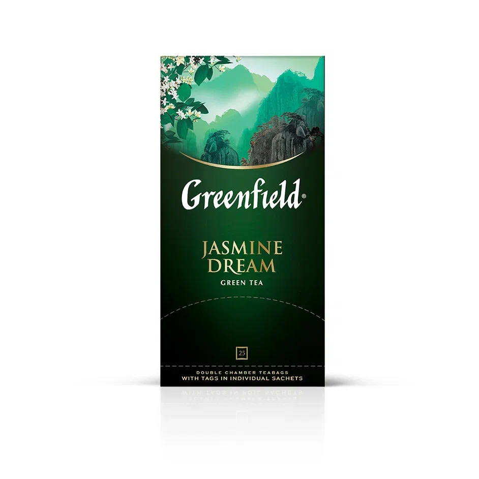 фото Чай зелёный greenfield jasmine dream, 25 пакетиков