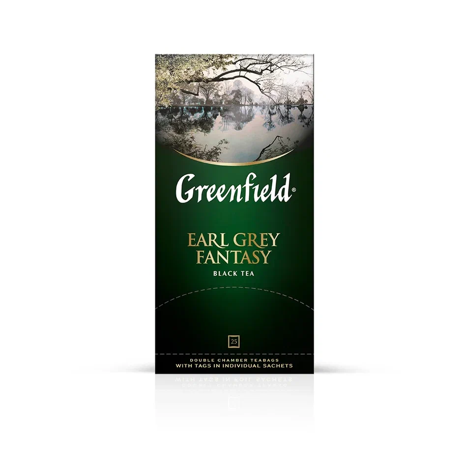 

Чай чёрный Greenfield Earl Grey Fantasy, 25 пакетиков