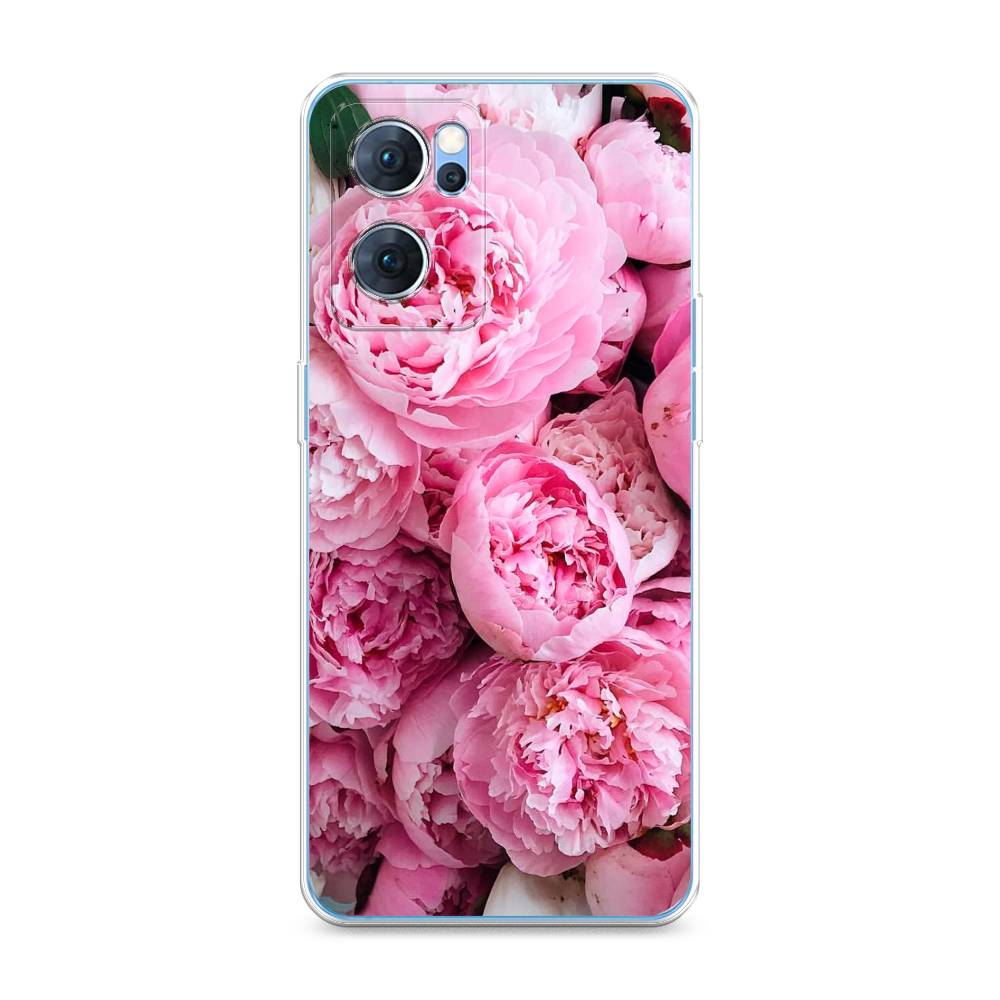 

Чехол для Oppo Reno 7 5G "Розовые пионы", Бежевый;розовый, 258150-2
