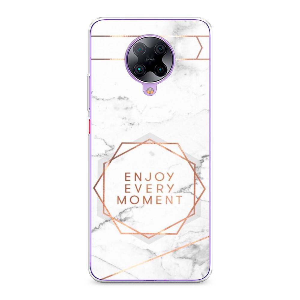 

Чехол Awog на Poco F2 Pro/Redmi K30 Pro "Enjoy every moment мрамор", Разноцветный, 37050-7