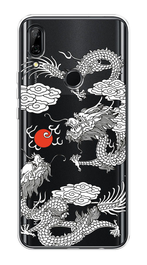 

Чехол на Honor 9X/Huawei P Smart Z "Драконы с ножом", Прозрачный;черный;белый, 69450-1