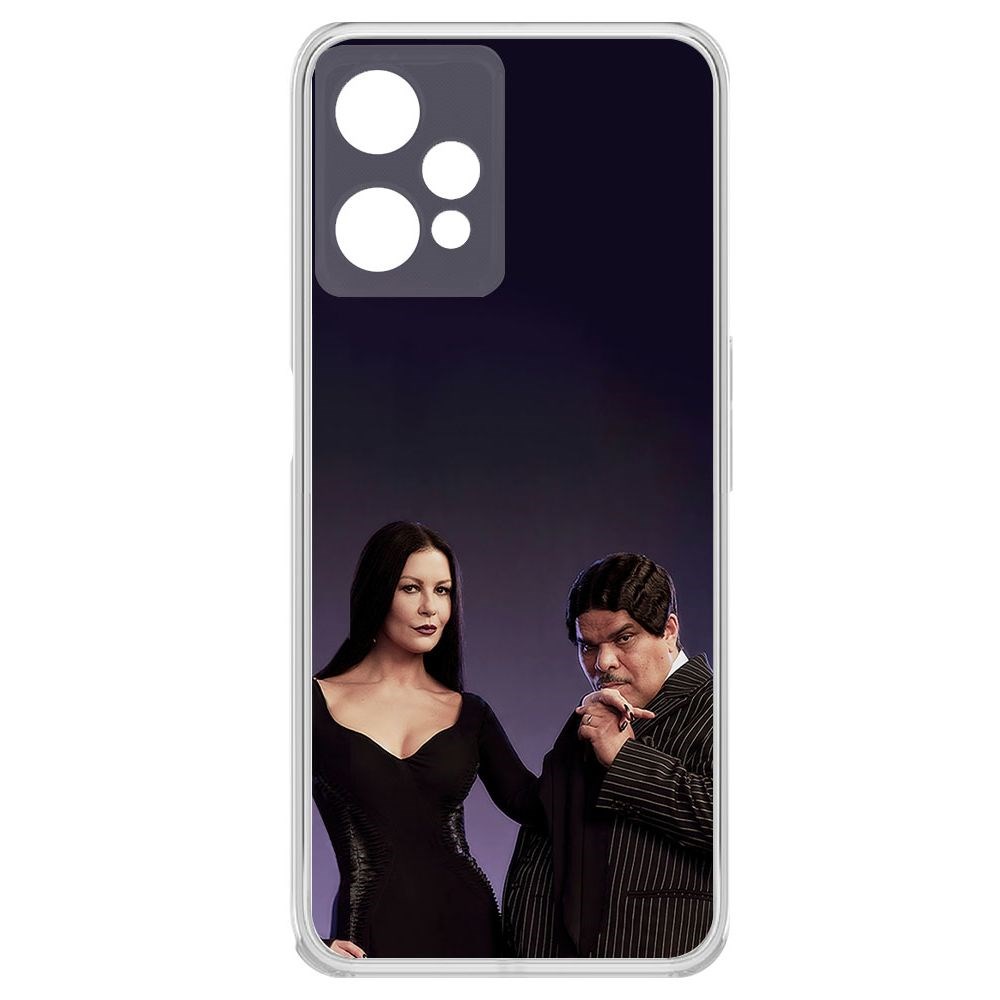 

Чехол-накладка Krutoff Clear Case Уэнсдей Аддамс - Мортиша и Гомес для Realme 9 Pro, Прозрачный