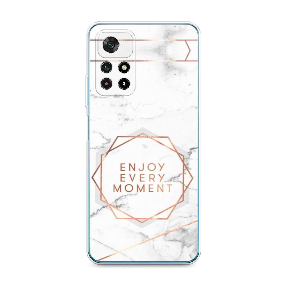 

Чехол Awog на Poco M4 Pro 5G/Redmi Note 11S 5G "Enjoy every moment мрамор", Разноцветный, 311850-7