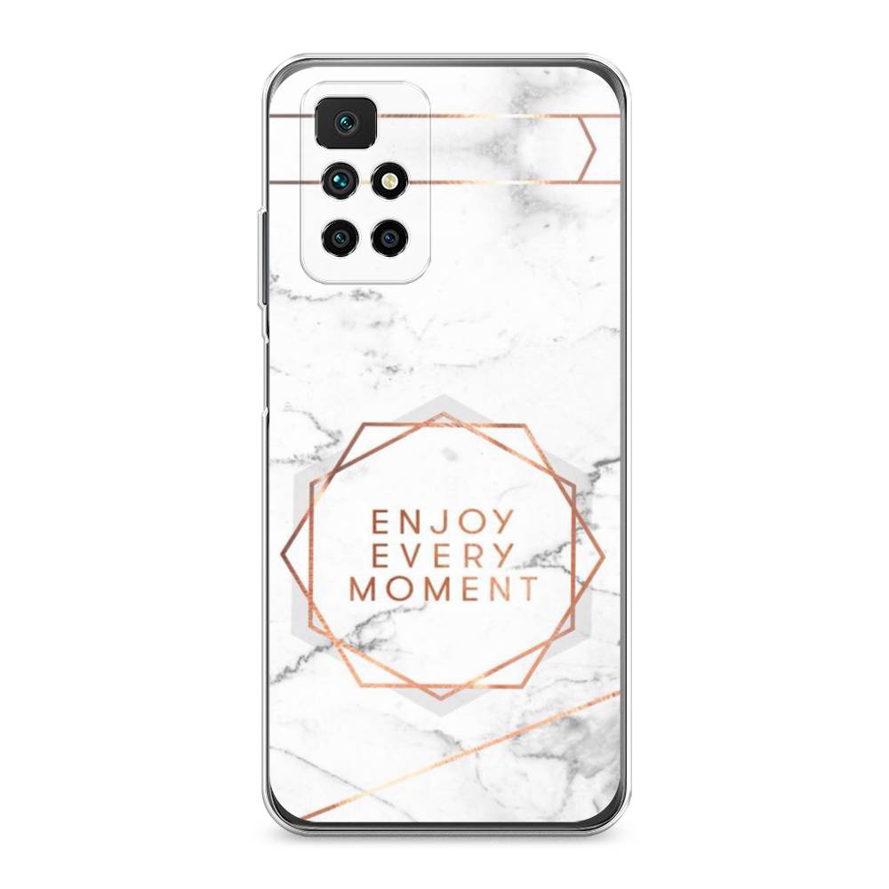 

Чехол Awog на Xiaomi Redmi 10 "Enjoy every moment мрамор", Разноцветный, 311350-7