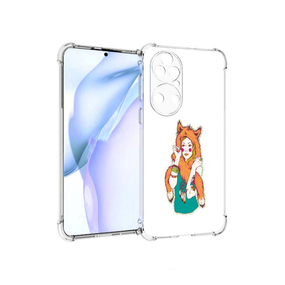 

Чехол MyPads Tocco для Huawei P50 Девушка лиса, Прозрачный, Tocco