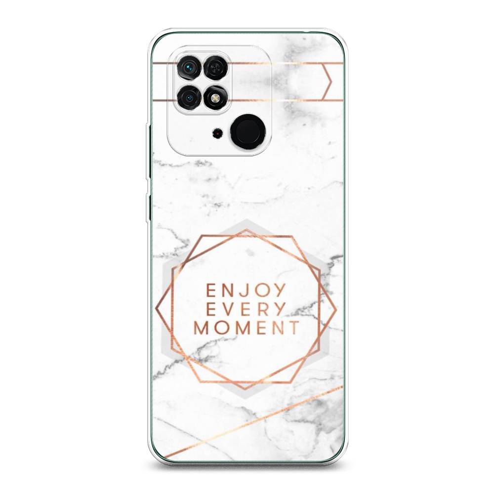 

Чехол Awog на Xiaomi Redmi 10C "Enjoy every moment мрамор", Разноцветный, 313450-7