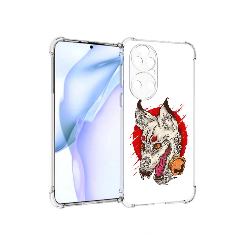 

Чехол MyPads Tocco для Huawei P50 страшная собака, Прозрачный, Tocco