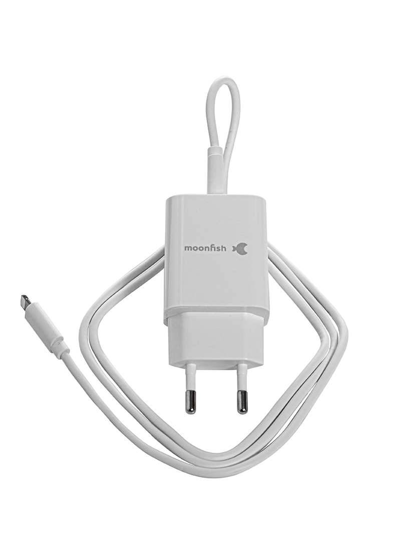 фото Сетевое зарядное устройство moonfish mf-wch-004cl lightning - usb type-c 3 а белый