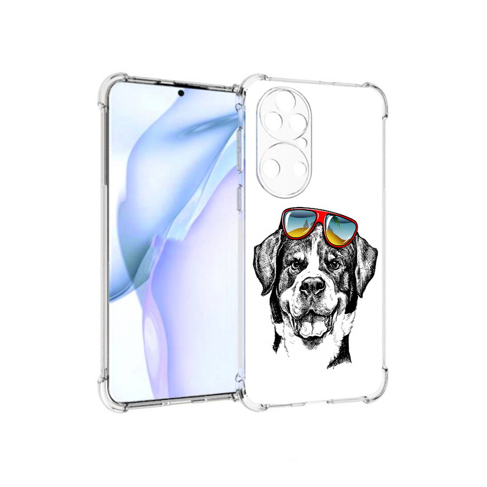 

Чехол MyPads Tocco для Huawei P50 счастливая собака, Прозрачный, Tocco