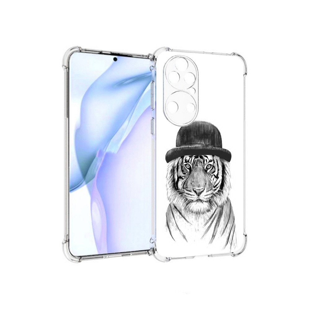 

Чехол MyPads Tocco для Huawei P50 тигр британец, Прозрачный, Tocco