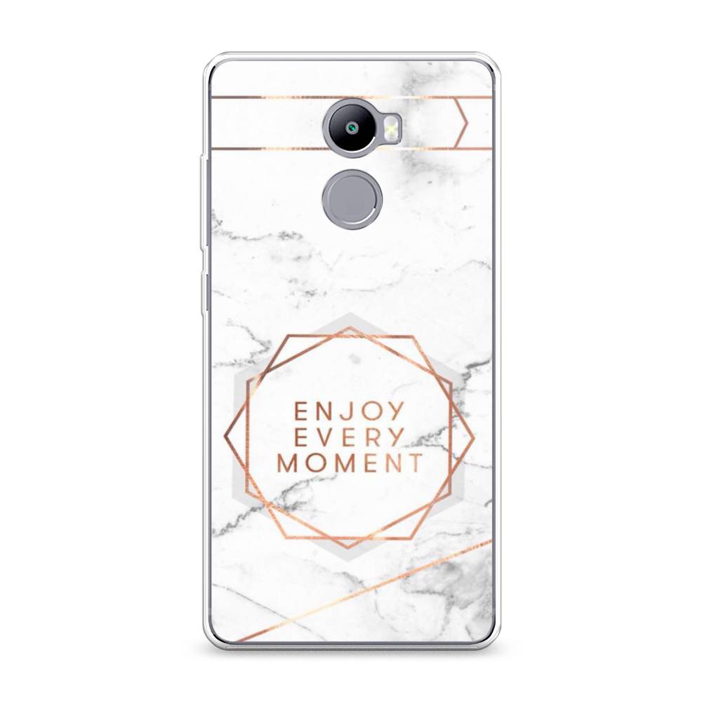 

Чехол Awog на Xiaomi Redmi 4 "Enjoy every moment мрамор", Разноцветный, 31150-7