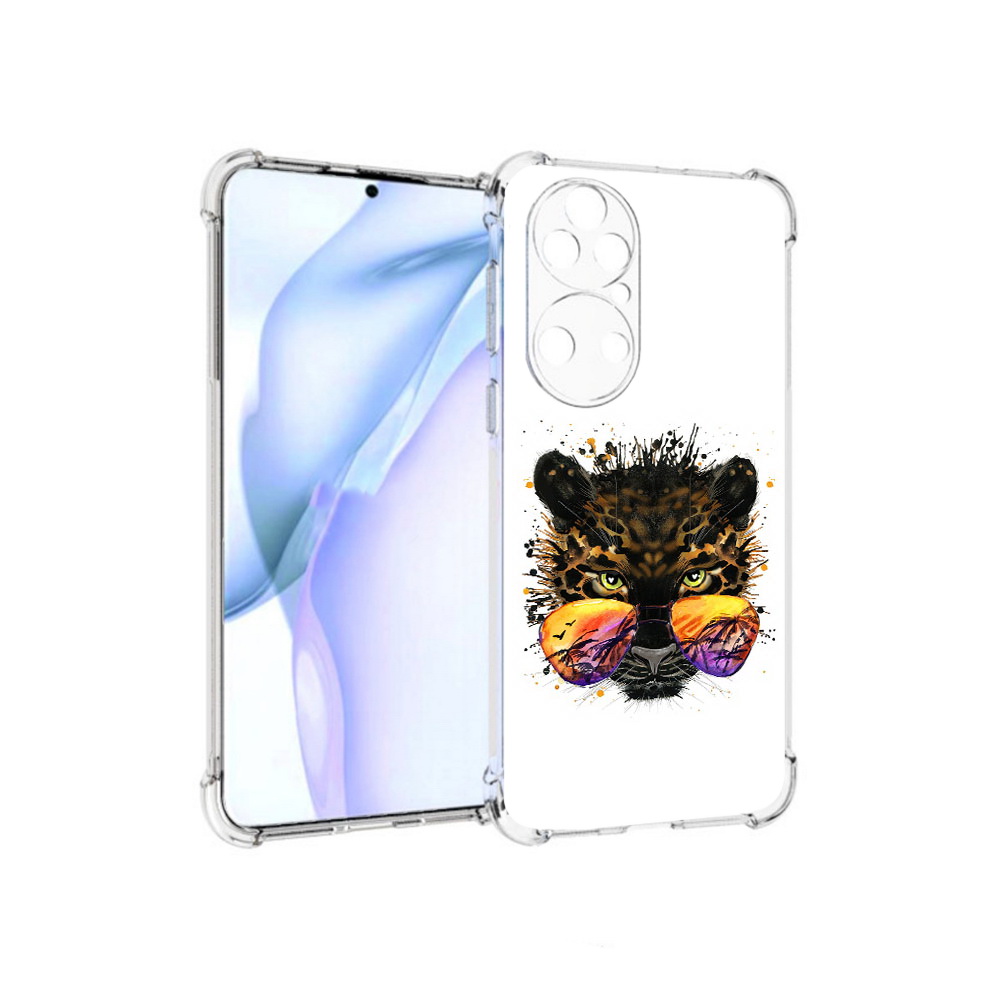 

Чехол MyPads Tocco для Huawei P50 тропический леопард, Прозрачный, Tocco