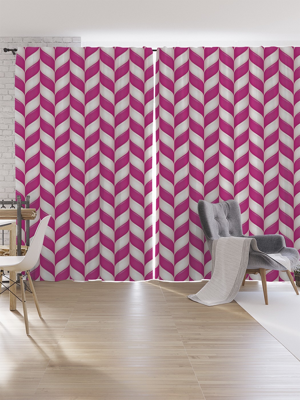 

Шторы под лён JoyArty "Яркое плетение", серия Oxford DeLux, 340х265 см, Яркое плетение