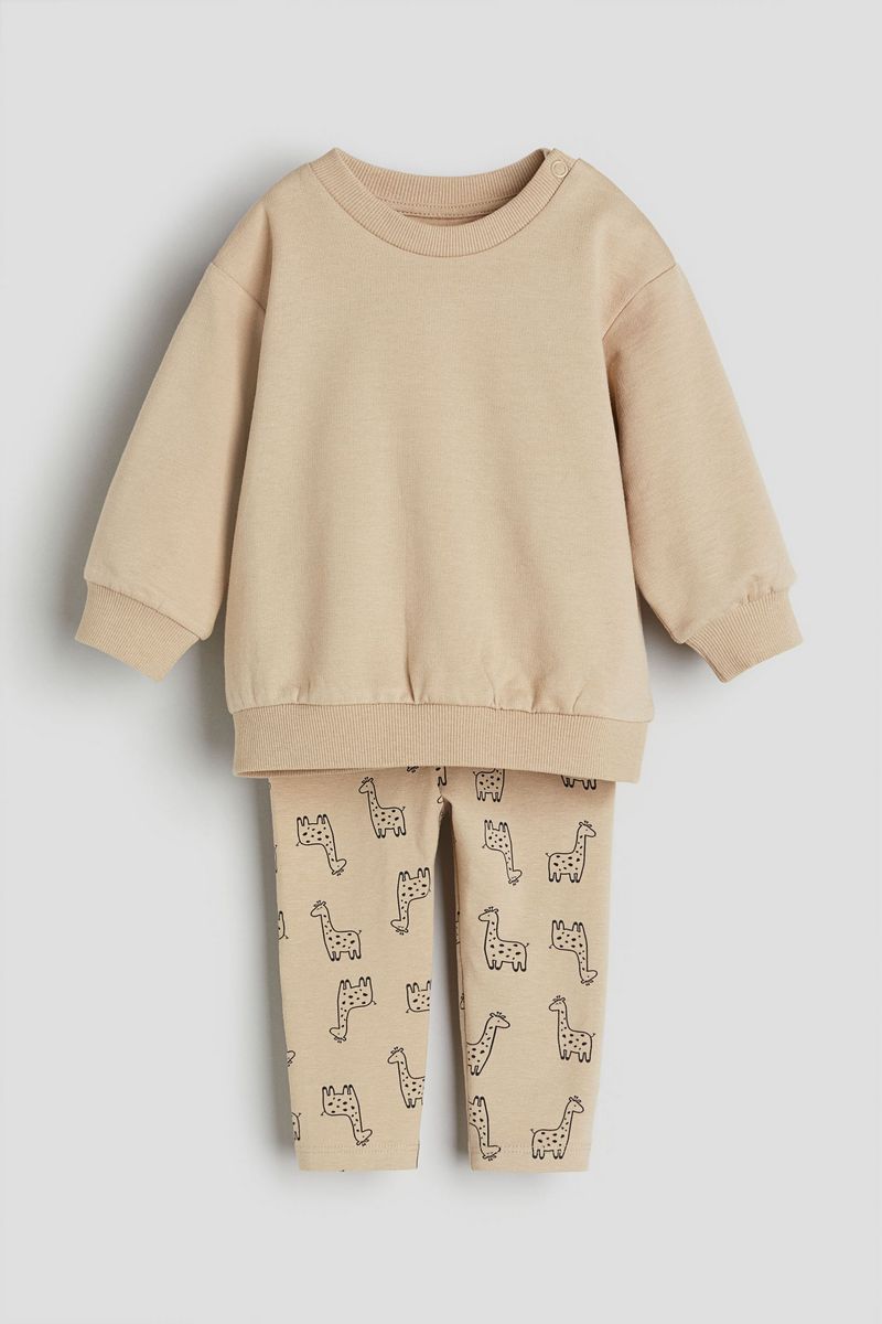 

Костюм повседневный детский H&M 1170051, Бежевый, жирафы, 104, 1170051
