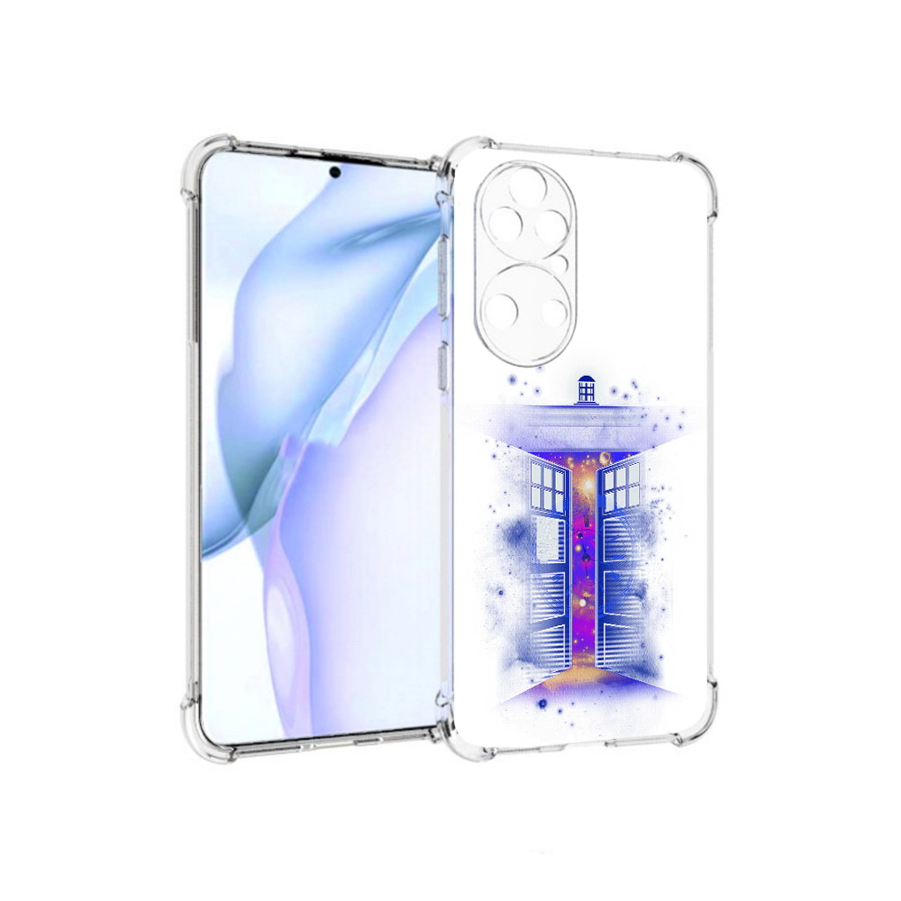 

Чехол MyPads Tocco для Huawei P50 фиолетовый уголок абстракция, Прозрачный, Tocco