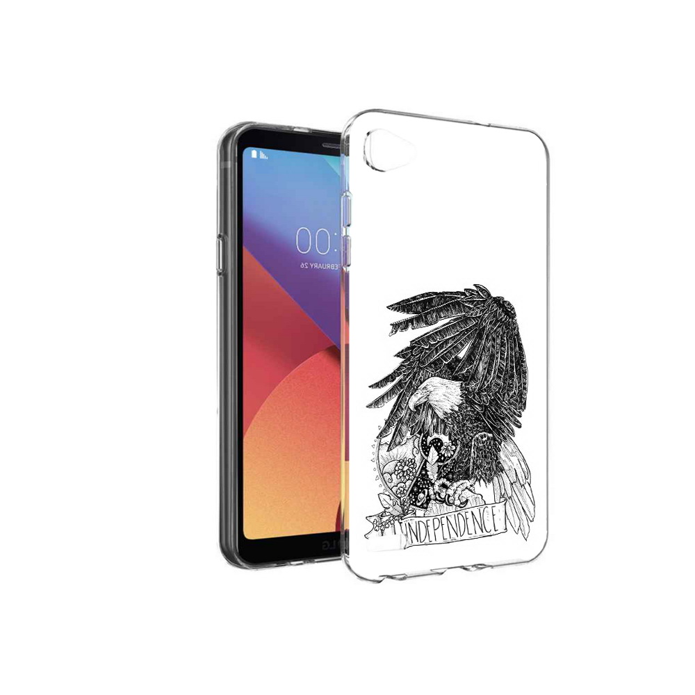 

Чехол MyPads Tocco для LG G6 mini черно белый сокол, Прозрачный, Tocco