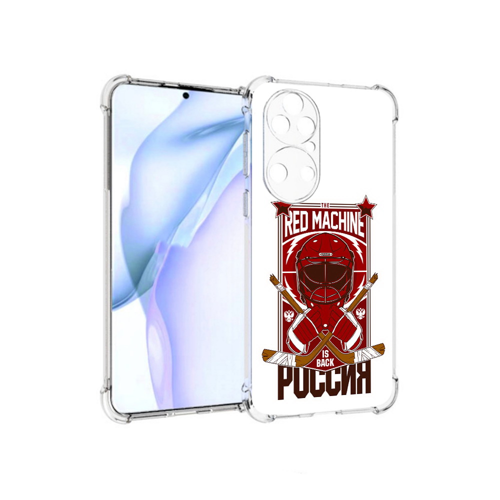 

Чехол MyPads Tocco для Huawei P50 хоккей россия, Прозрачный, Tocco