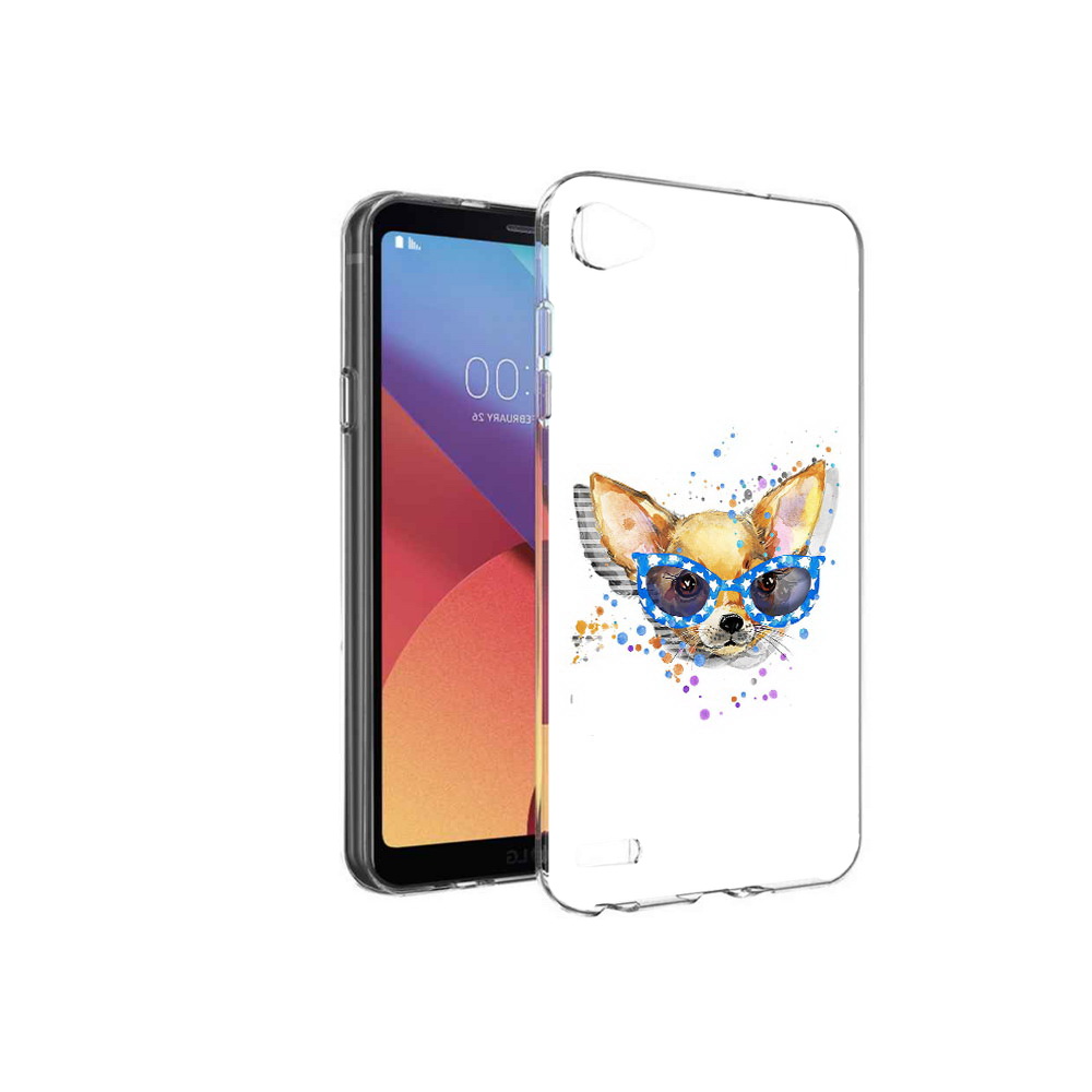

Чехол MyPads Tocco для LG G6 mini чихуа-хуа в очках, Прозрачный, Tocco