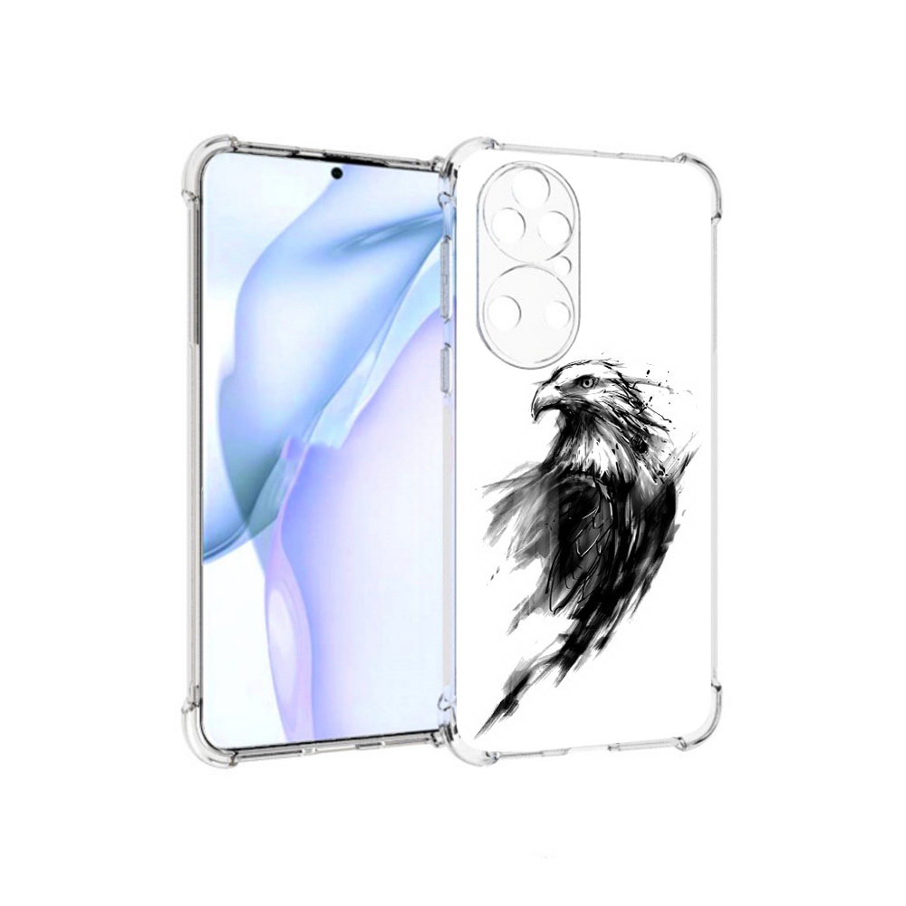 

Чехол MyPads Tocco для Huawei P50 чб птица, Прозрачный, Tocco
