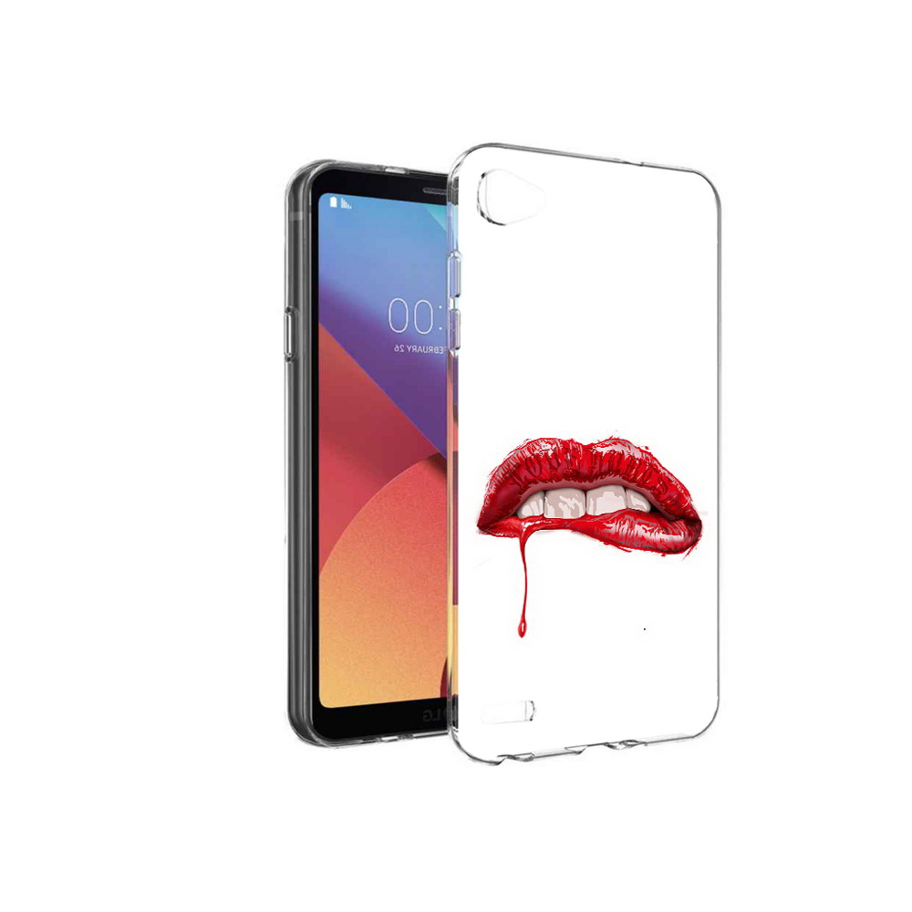 

Чехол MyPads Tocco для LG G6 mini яркие красные губы, Прозрачный, Tocco