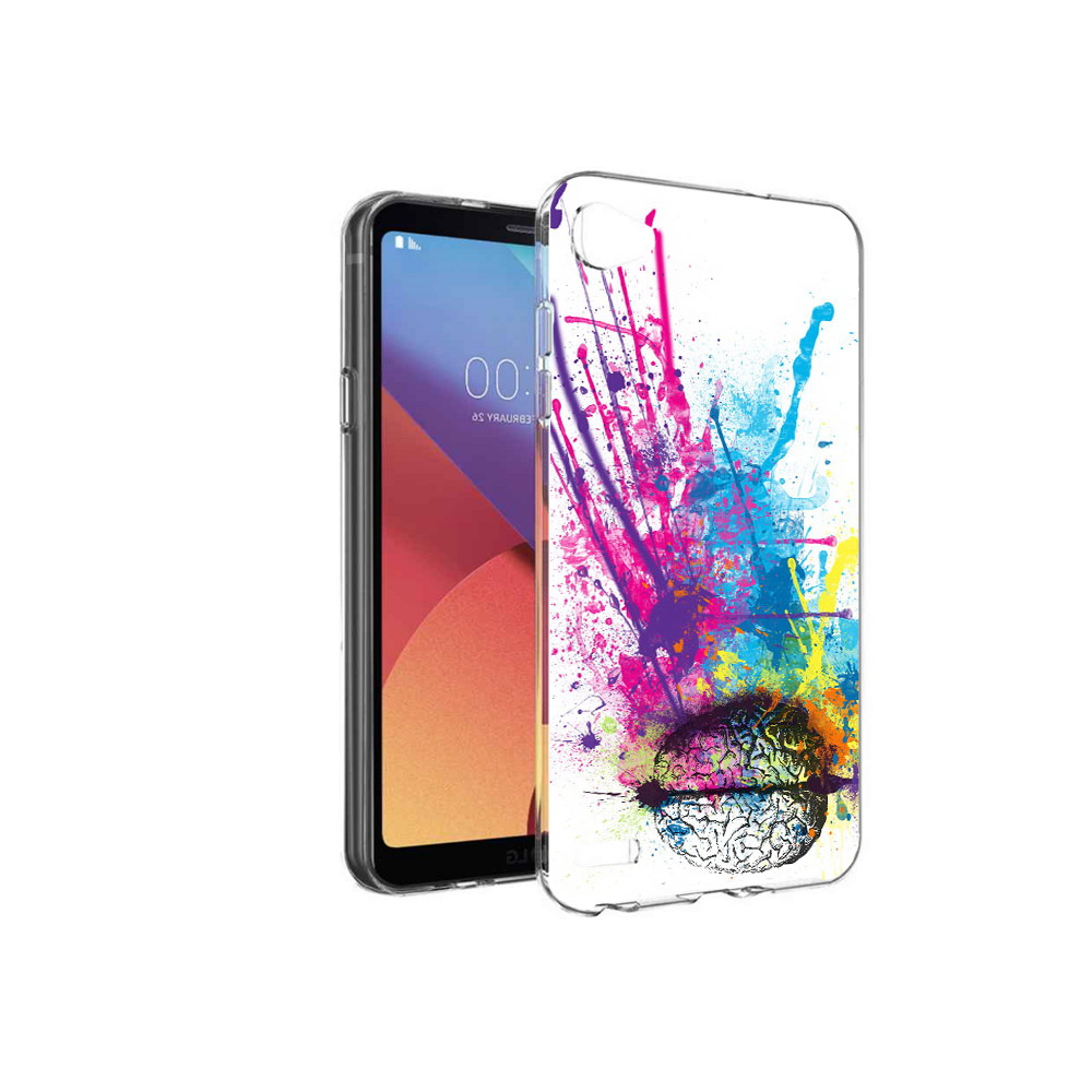 

Чехол MyPads Tocco для LG G6 mini яркий красочный мозг, Прозрачный, Tocco
