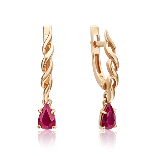 

Серьги из красного золота с рубином PLATINA jewelry 02-0919-00-104-1110-30, 02-0919-00-104-1110-30