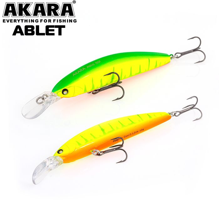 

Воблер Akara Ablet 90S 14 гр 1/2 oz 3,5 in A178, Разноцветный, Ablet
