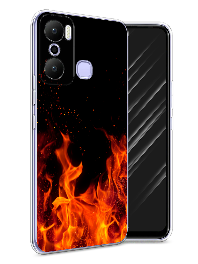 

Чехол Awog на Infinix Hot 20 Play "Все в огне", Оранжевый;черный, 3103550-4