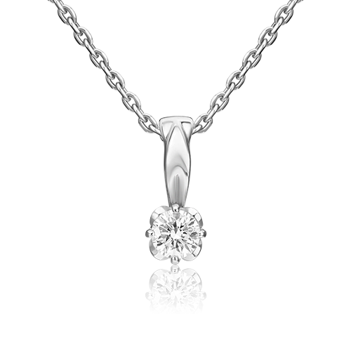 

Кулон из белого золота PLATINA jewelry 03-0201-00-101-1120-30, бриллиант, 03-0201-00-101-1120-30