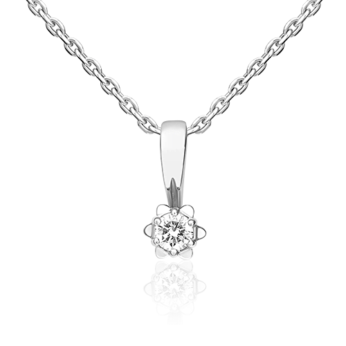 

Кулон из белого золота PLATINA jewelry 03-0243-00-101-1120-30, бриллиант, 03-0243-00-101-1120-30
