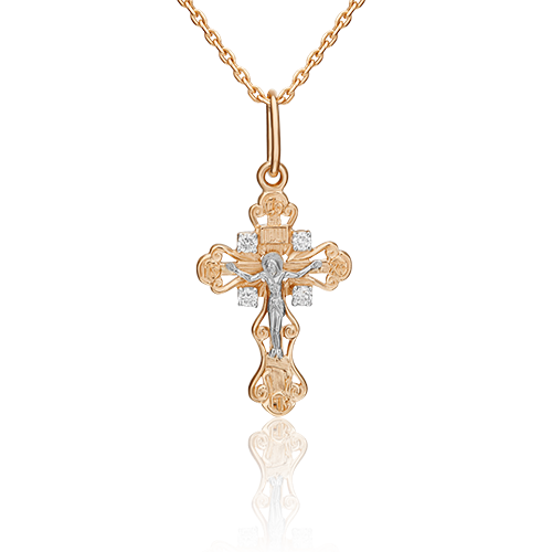 

Кулон из комбинированного золота PLATINA jewelry 03-0369-00-101-1111-30, бриллиант, 03-0369-00-101-1111-30